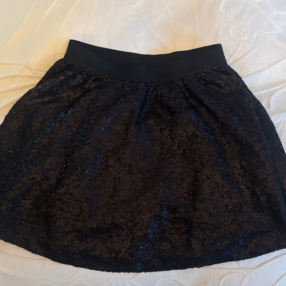 GAP Black Sequin Skirt